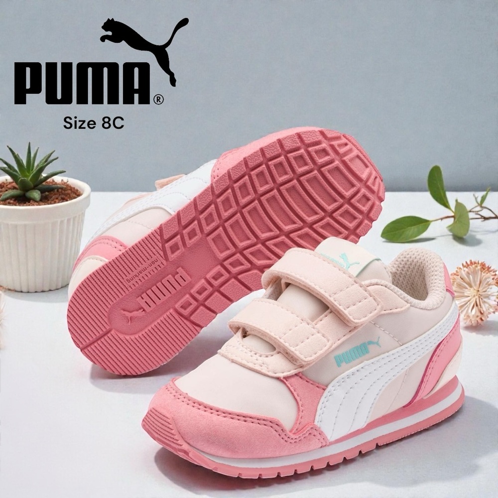 Puma Kids Sneakers Pink and White